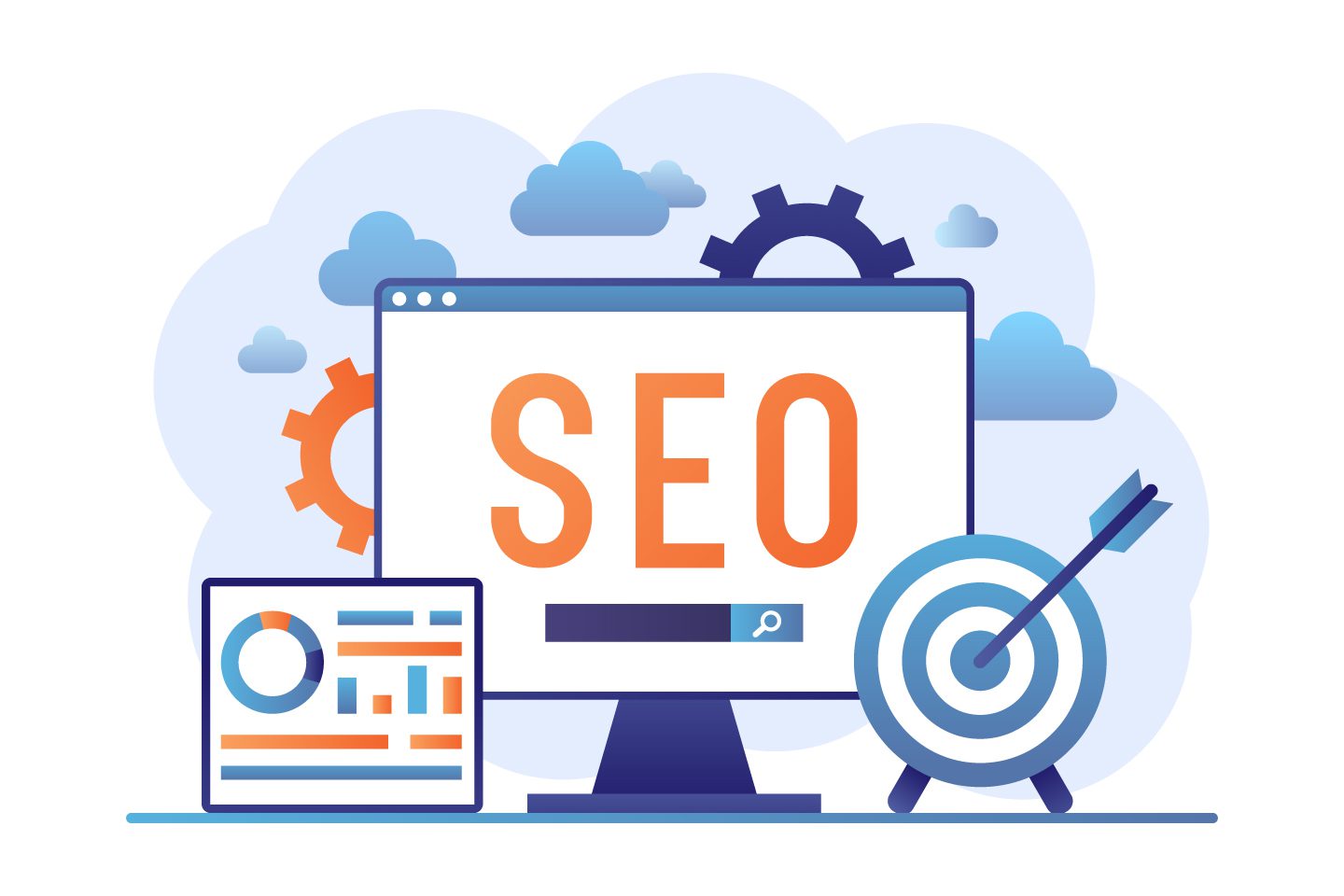 SEO cartoon image - Adam Group