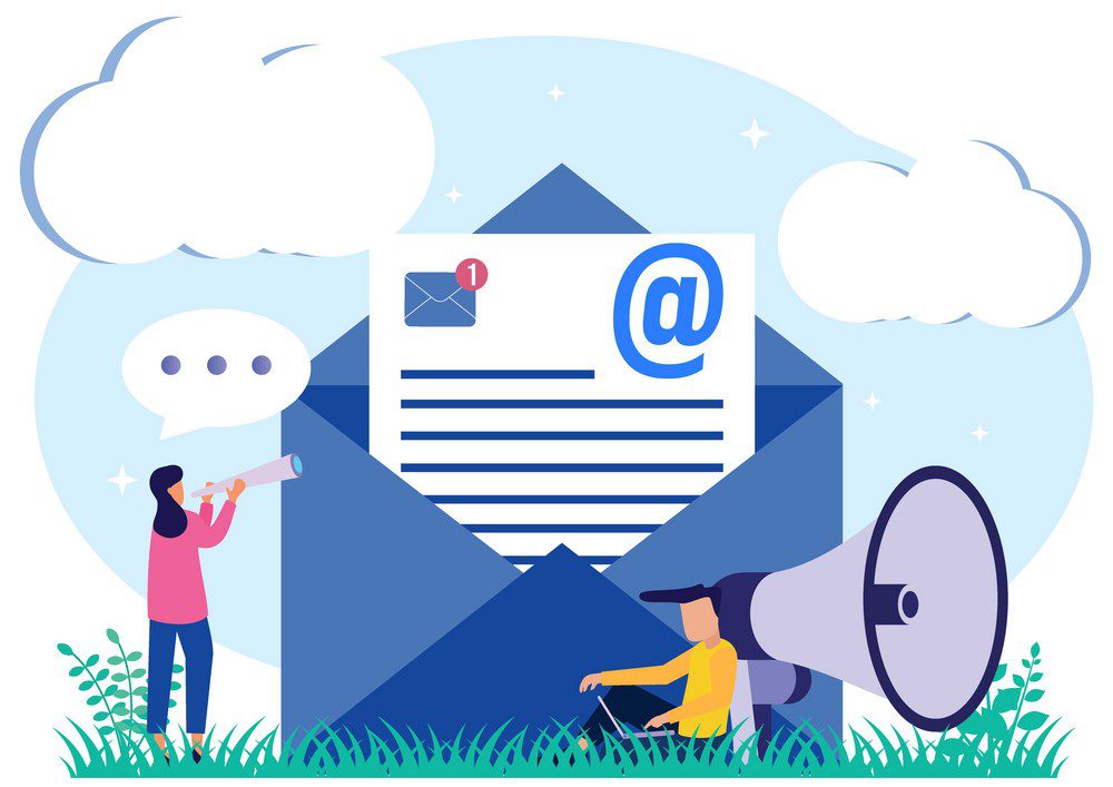 email marketing cartoon image - Adam Group