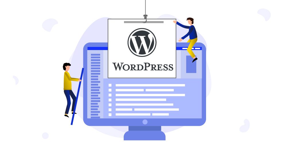 WordPress services cartoon image - Adam Group